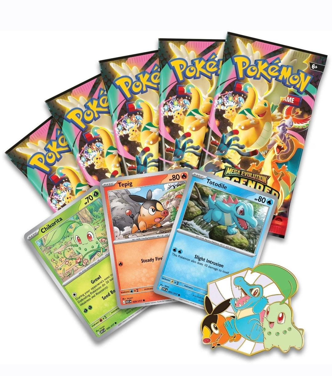 Pokemon Ascended Heroes First Partners Deluxe Pin Collection **Rip Only**