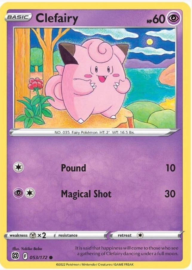 Clefairy 053/172 Common Brilliant Stars - NM