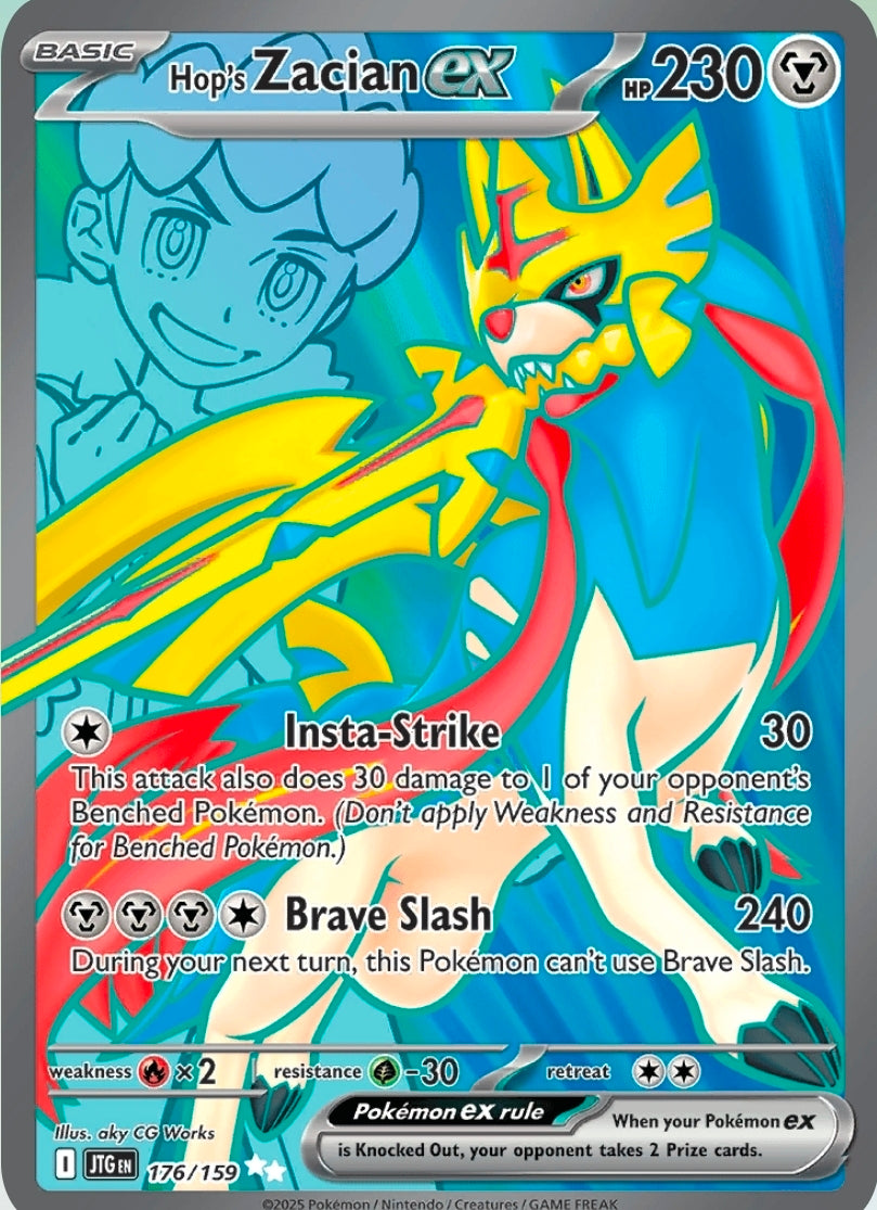 Hop's Zacian ex - 176/159 - Ultra Rare - Journey Together