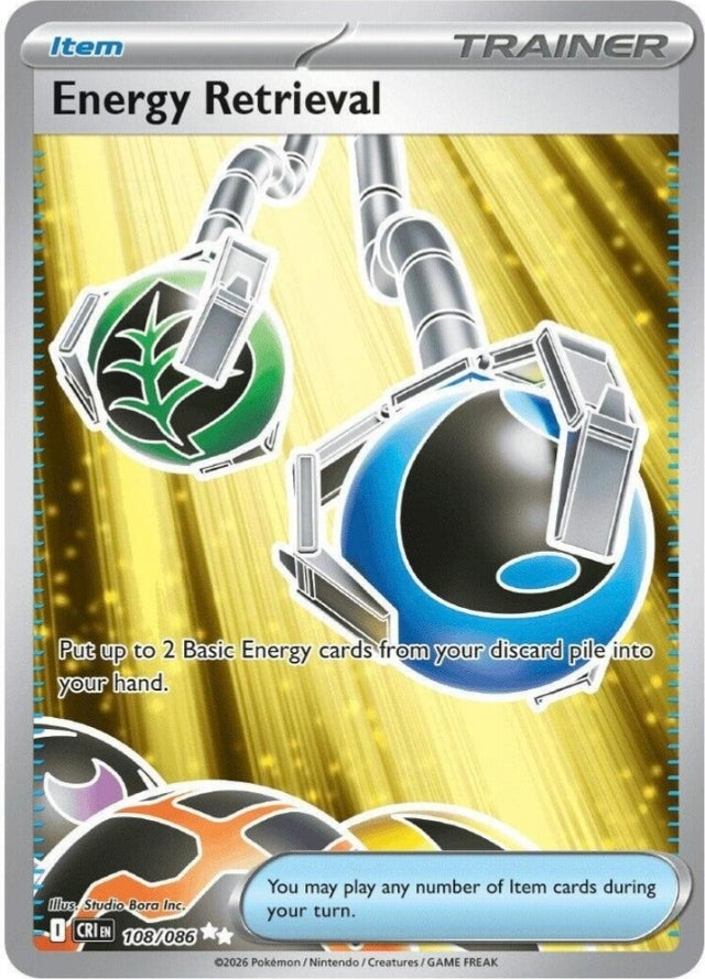 Energy Retrieval 108/086 Full Art Ultra Rare - Chaos Rising