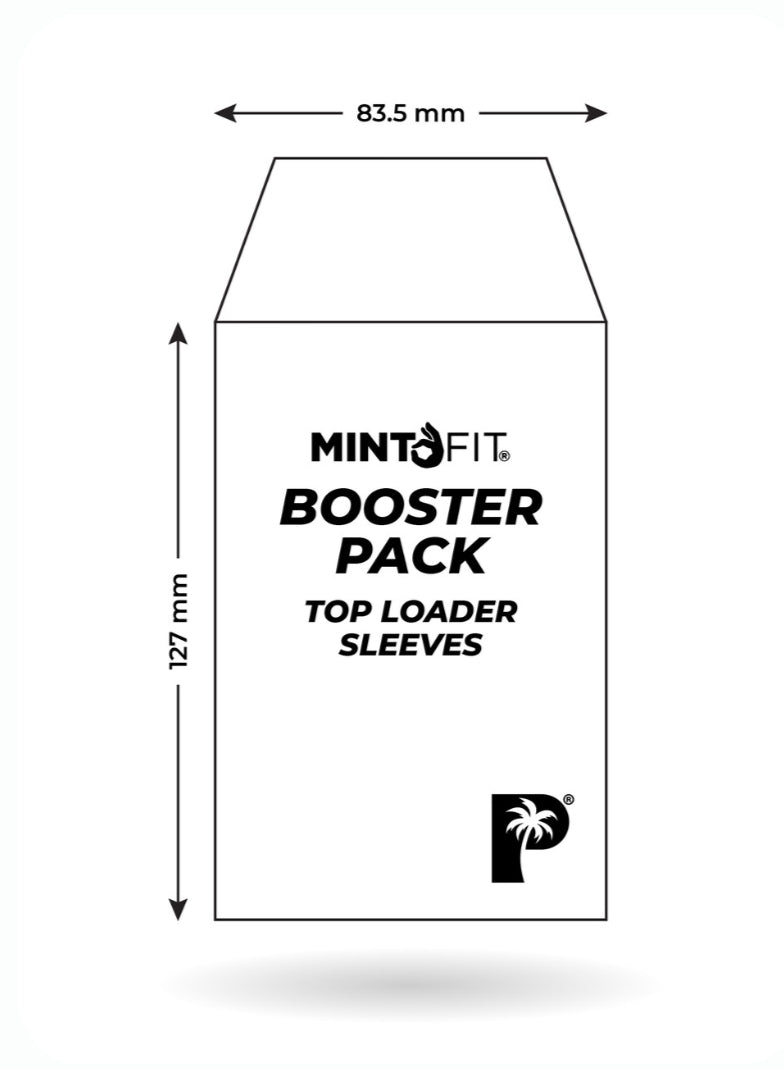 MintFit Booster Pack Top Loader Sleeves - 50pc *pre order*