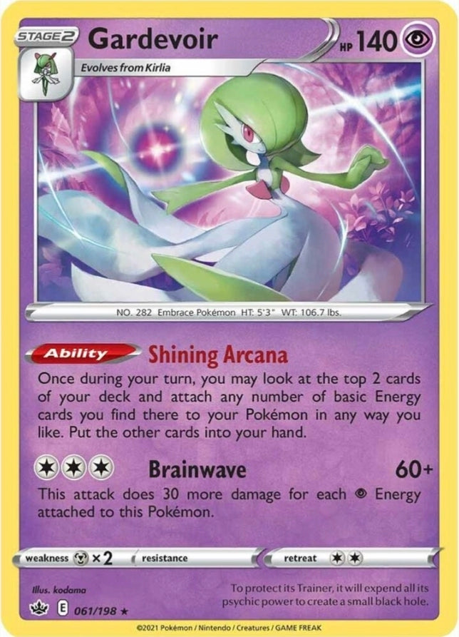 Gardevoir 061/198 Chilling Reign Holo Rare
