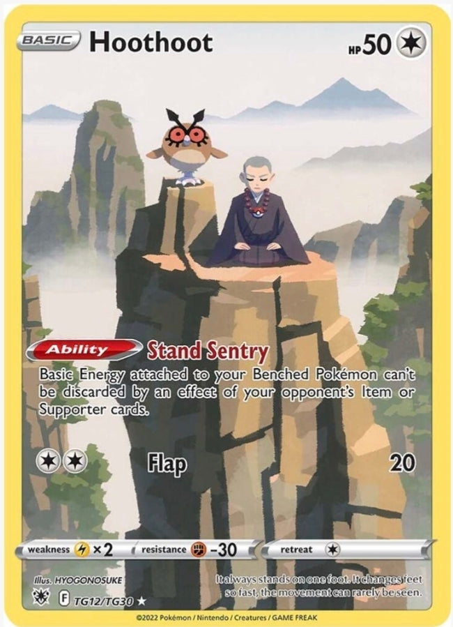 Hoothoot TG12/TG30 Ultra Rare Trainer Gallery Astral Radiance