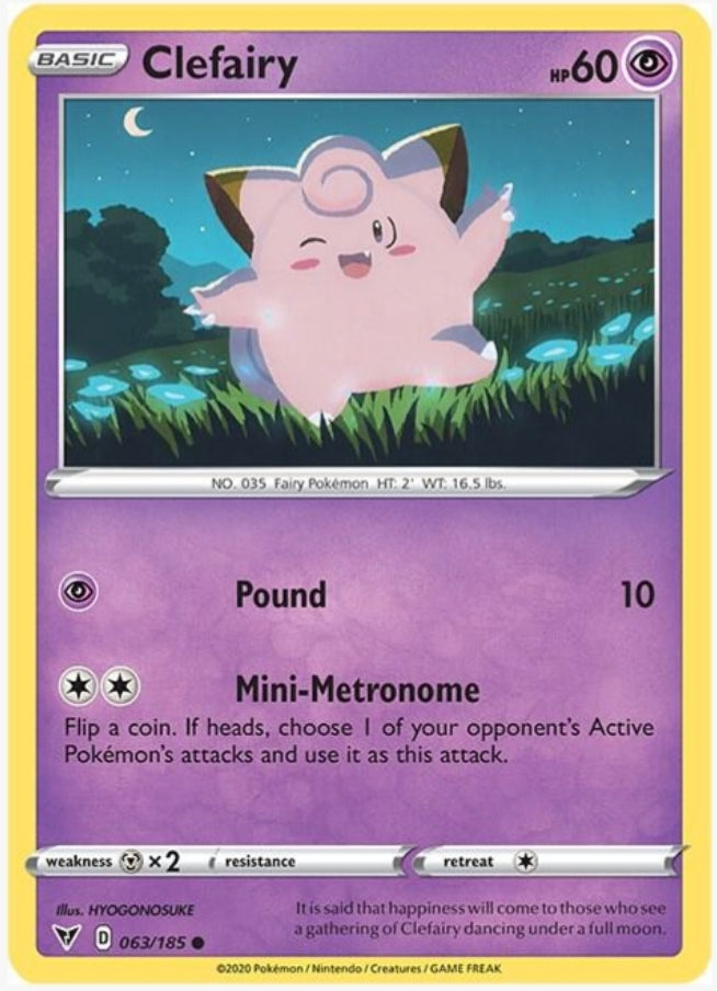 Clefairy 63/185 Common Vivid Voltage - NM