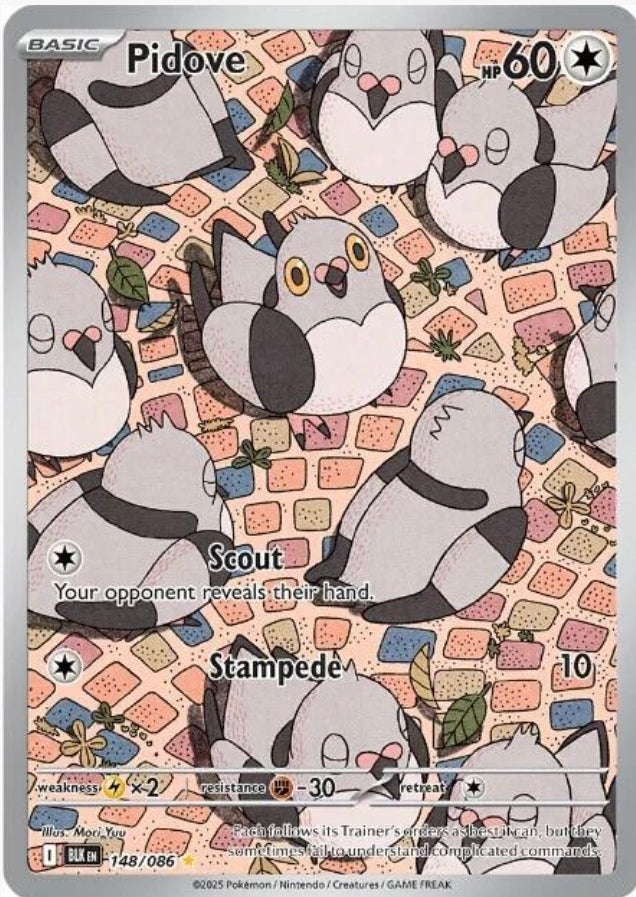Pidove #148 Illustration Rare -  Black Bolt