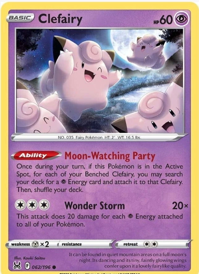 Clefairy 062/196 Common Lost Origin - NM