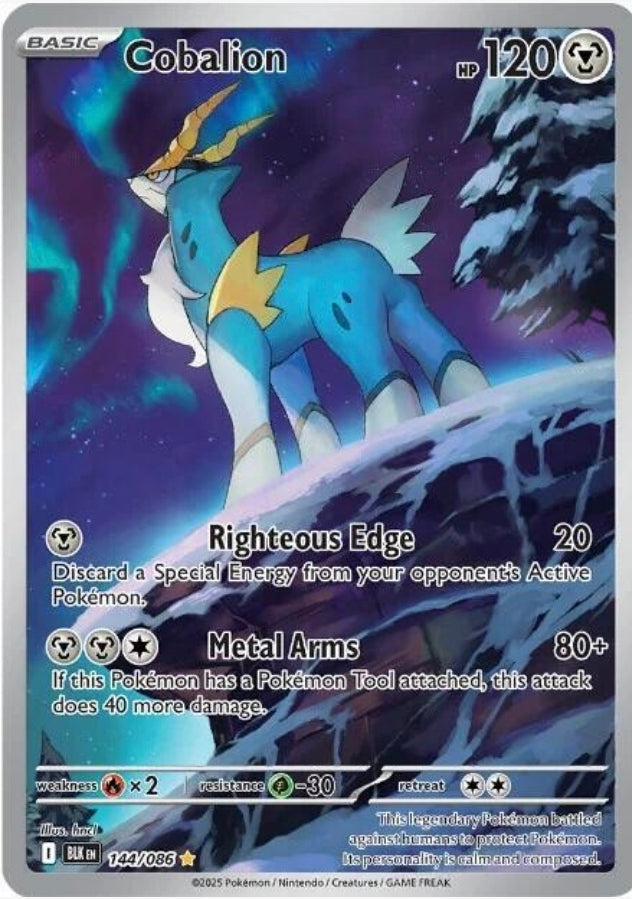 Cobalion - 144/086 - SV: Black Bolt (BLK)