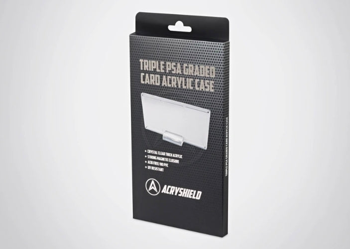 Triple PSA Graded Card Acrylic Case incl. Stand *pre-order*