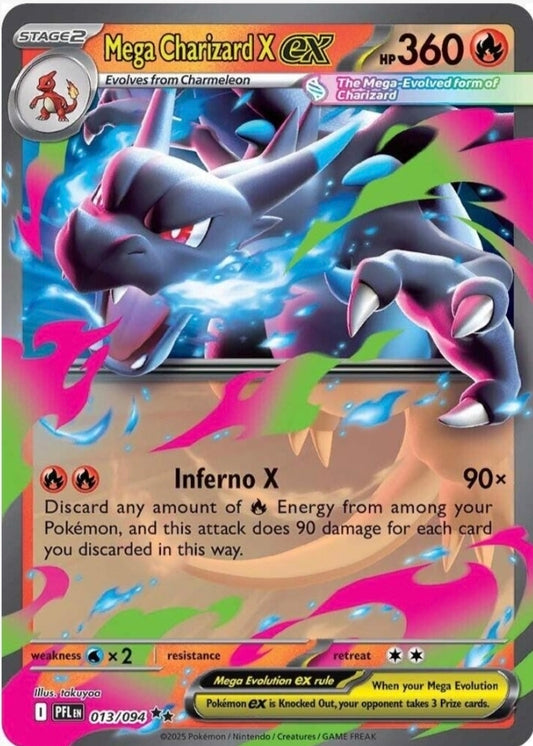 Mega Charizard X ex - 013/094 - Phantasmal Flames