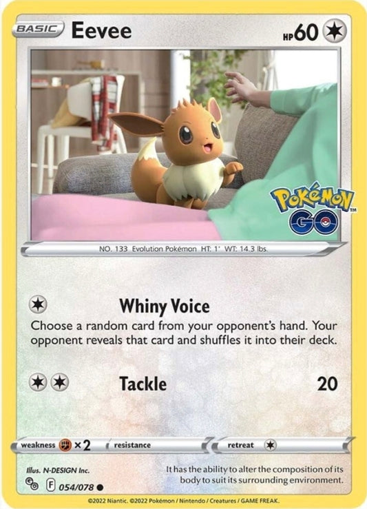 Eevee #54 - Pokémon GO common non holo