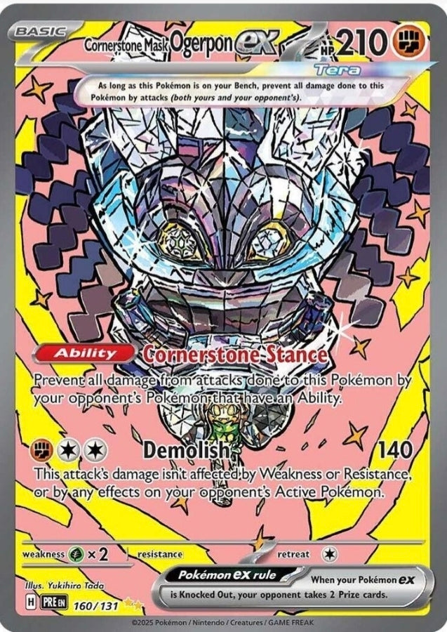 Cornerstone Mask Ogerpon ex 160/131 Pokemon : Prismatic Evolutions SIR