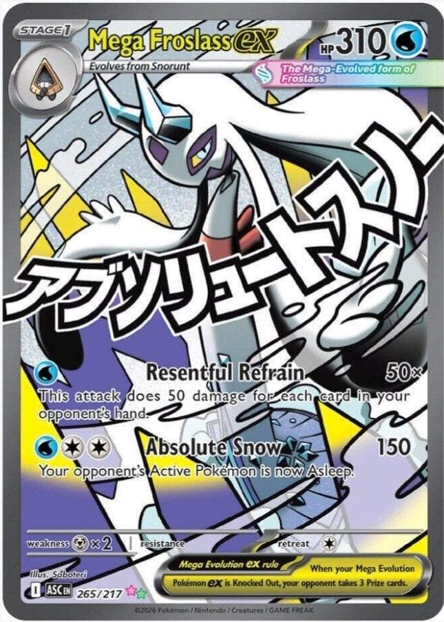 Mega Froslass ex 265/217 - Mega Attack Rare Ascended Heroes