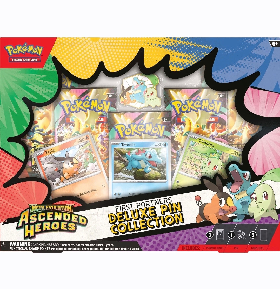 Pokemon Ascended Heroes First Partners Deluxe Pin Collection **Rip Only**