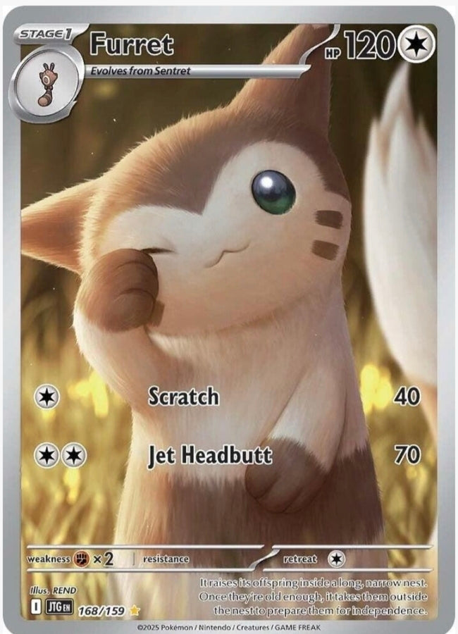 Furret 168/159  Journey Together - Illustration Rare