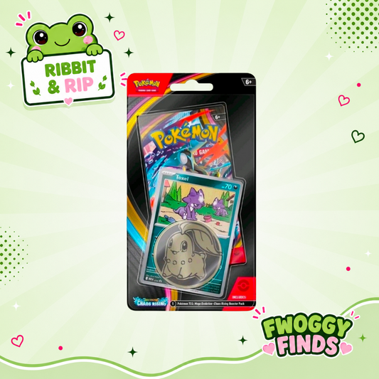 Chaos Rising Checklane Blister - Toxel Promo + Chikorita Coin