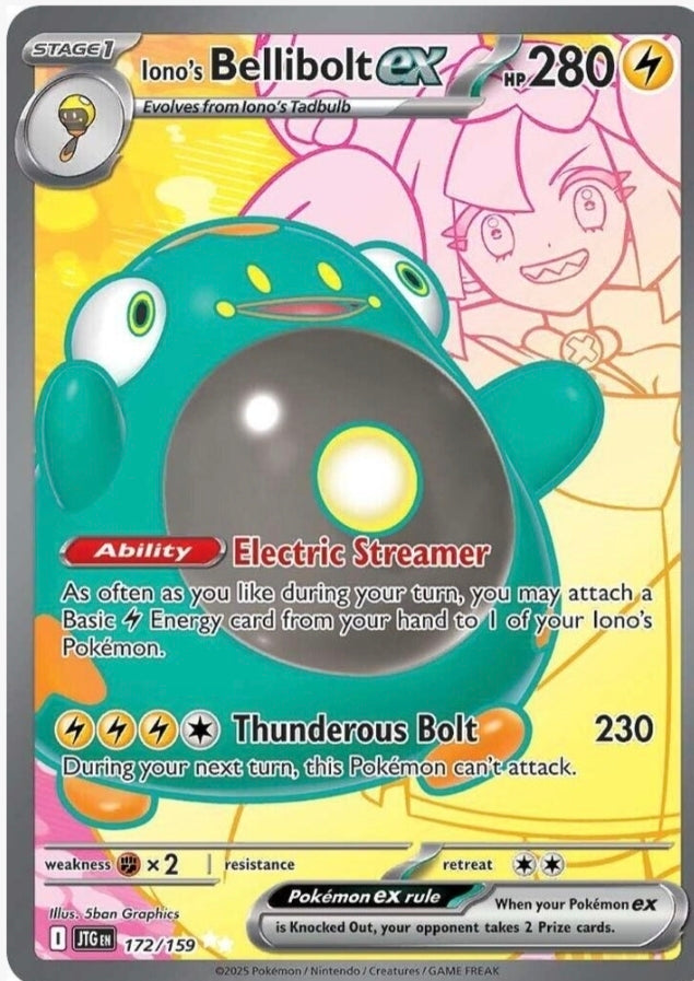 Iono's Bellibolt ex 172/159 - Ultra Rare Journey Together