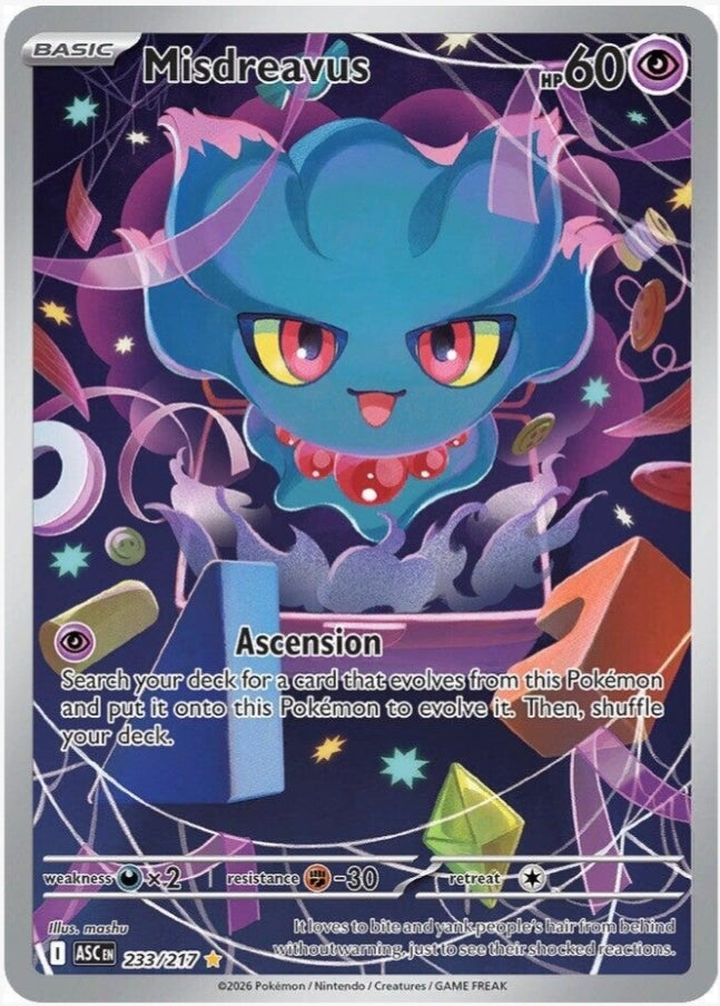 Misdreavus - 233/217 -  Ascended Heroes (ASC)