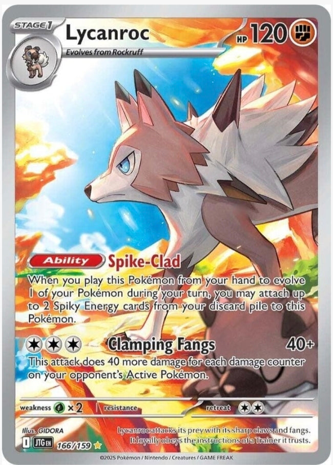 Lycanroc 166/159 - Illustration Rare - Journey Together