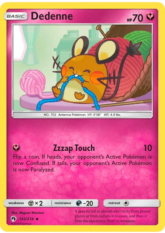 Dedenne #142 - Pokémon Lost Thunder Uncommon