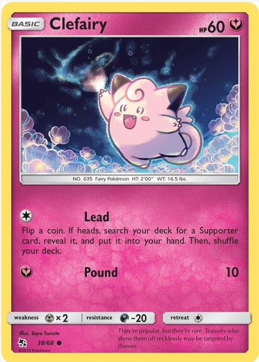 Clefairy - 38/68 Hidden Fates Common Pokemon Card